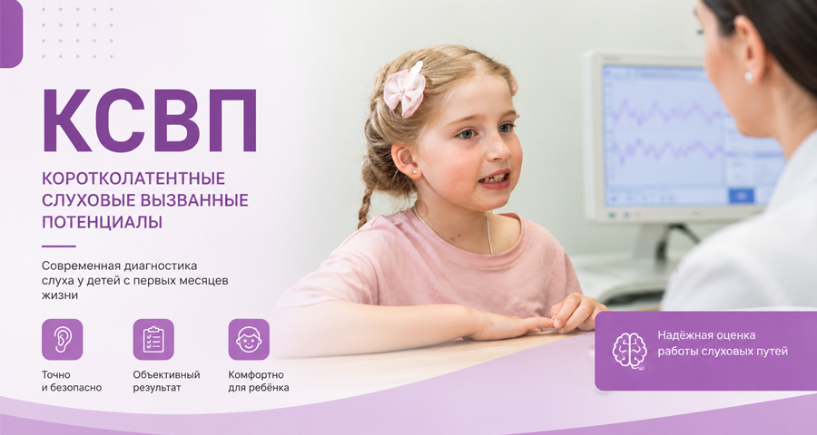 Вызванные слуховые потенциалы в центре «Здоровый ребенок»