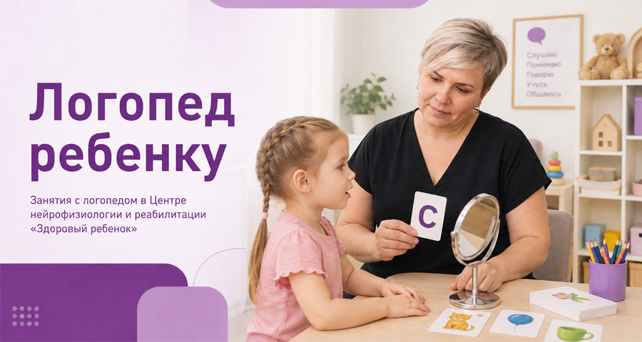 Детский логопед в центре «Здоровый ребенок»