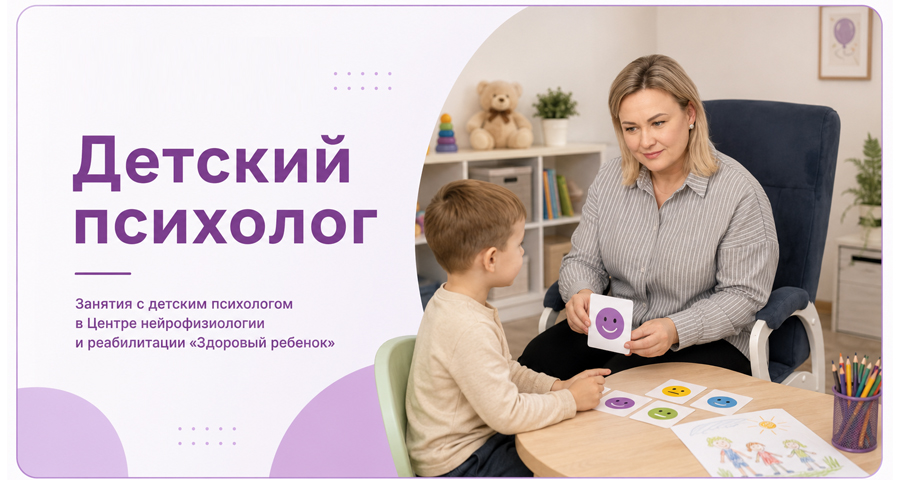 Психолог ребенку в центре «Здоровый ребенок»