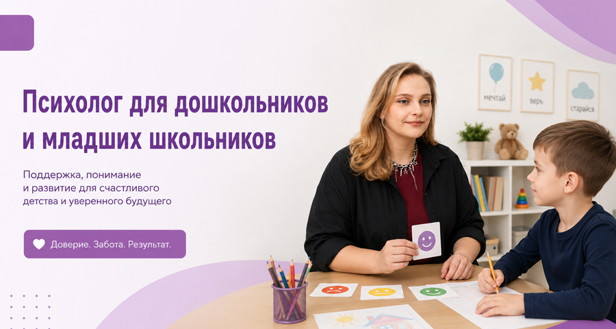 Психолог для дошкольников и младших школьников: запись открыта